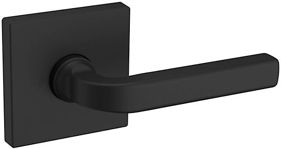 Baldwin Estate 5190 Right Handed Half Dummy Lever with R017 Rosette in Satin Black finish