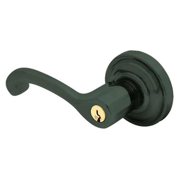 Baldwin Estate 5245 Keyed Classic Left Handed Lever with Classic Rose in Oil Rubbed Bronze finish