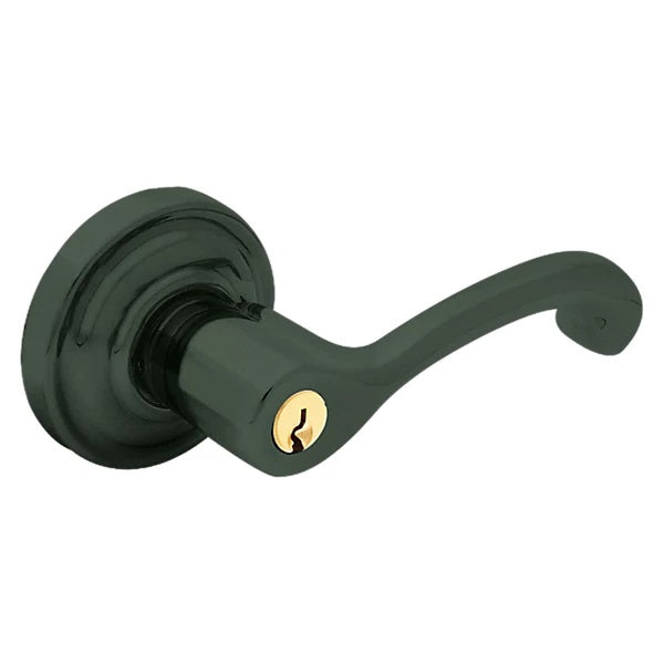 Baldwin Estate 5245 Keyed Classic Right Handed Lever with Classic Rose in Oil Rubbed Bronze finish