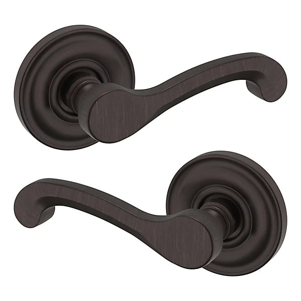 Baldwin Estate 5445V Full Dummy Lever with 5048 Rose in Venetian Bronze finish