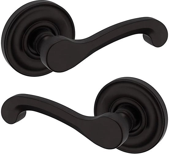 Baldwin Estate 5445V Full Dummy Lever with 5048 Rosette in Oil Rubbed Bronze finish