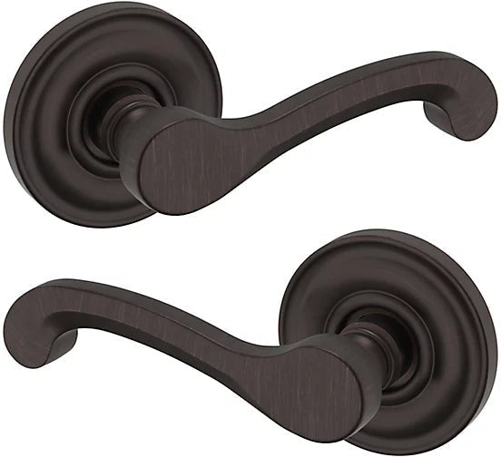 Baldwin Estate 5445V Full Dummy Lever with 5048 Rosette in Venetian Bronze finish