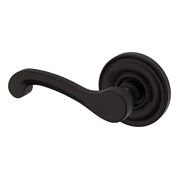 Baldwin Estate 5445V Left Handed Half Dummy Lever with 5048 Rose in Oil Rubbed Bronze finish