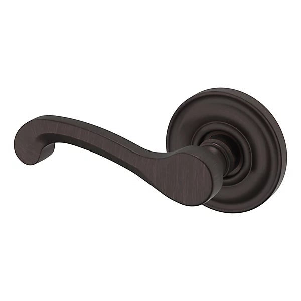 Baldwin Estate 5445V Left Handed Half Dummy Lever with 5048 Rose in Venetian Bronze finish