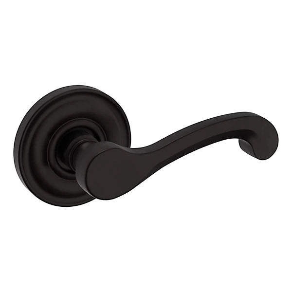 Baldwin Estate 5445V Right Handed Half Dummy Lever with 5048 Rose in Oil Rubbed Bronze finish