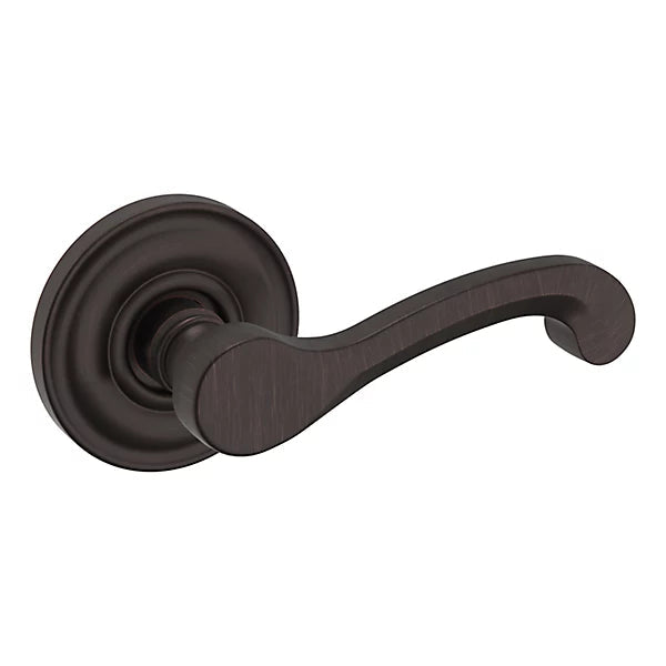 Baldwin Estate 5445V Right Handed Half Dummy Lever with 5048 Rose in Venetian Bronze finish