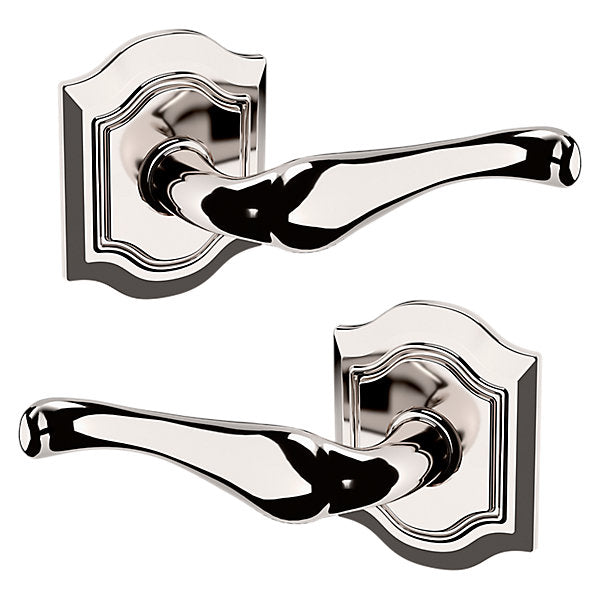 Baldwin Estate 5447V Full Dummy Lever with R027 Rose in Lifetime Polished Nickel finish