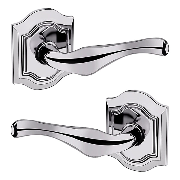 Baldwin Estate 5447V Full Dummy Lever with R027 Rose in Polished Chrome finish