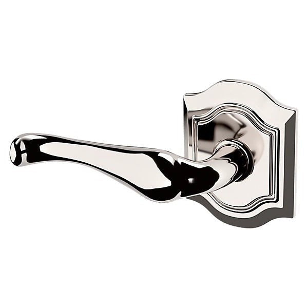 Baldwin Estate 5447V Left Handed Half Dummy Lever with R027 Rose in Lifetime Polished Nickel finish