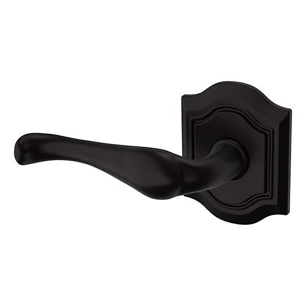 Baldwin Estate 5447V Left Handed Half Dummy Lever with R027 Rose in Oil Rubbed Bronze finish