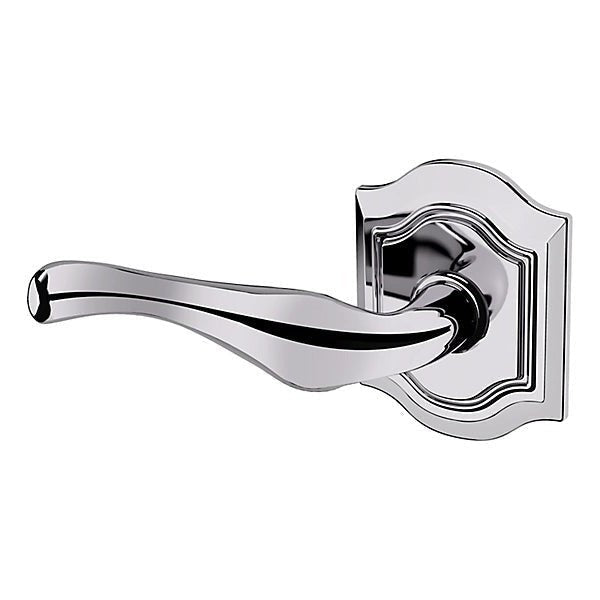 Baldwin Estate 5447V Left Handed Half Dummy Lever with R027 Rose in Polished Chrome finish