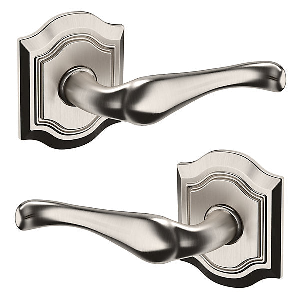 Baldwin Estate 5447V Passage Lever with R027 Rose in Lifetime Satin Nickel finish