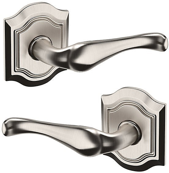 Baldwin Estate 5447V Passage Lever with R027 Rosette in Lifetime Satin Nickel finish