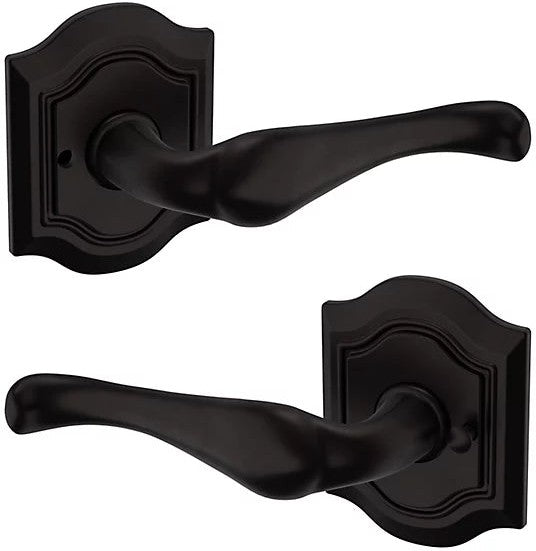 Baldwin Estate 5447V Privacy Lever with R027 Rosette in Oil Rubbed Bronze finish