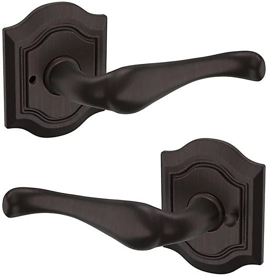 Baldwin Estate 5447V Privacy Lever with R027 Rosette in Venetian Bronze finish