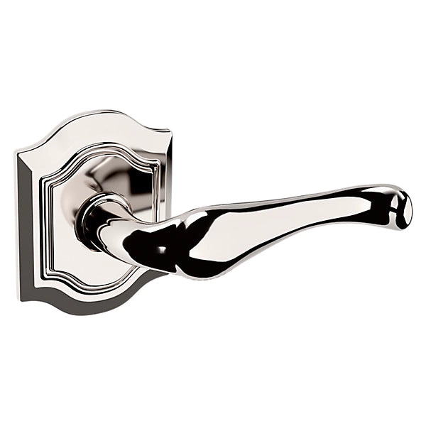 Baldwin Estate 5447V Right Handed Half Dummy Lever with R027 Rose in Lifetime Polished Nickel finish