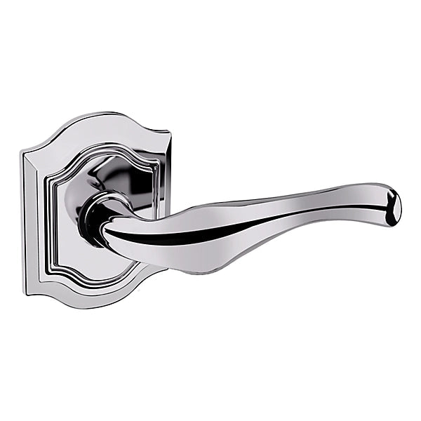 Baldwin Estate 5447V Right Handed Half Dummy Lever with R027 Rose in Polished Chrome finish