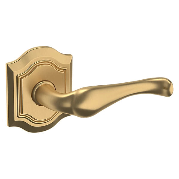 Baldwin Estate 5447V Right Handed Half Dummy Lever with R027 Rose in Vintage Brass finish