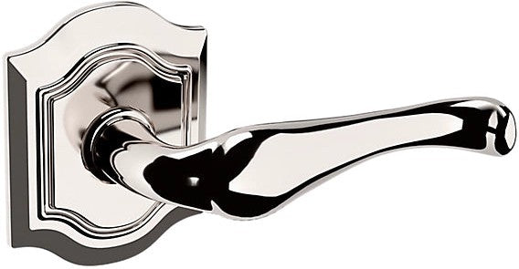 Baldwin Estate 5447V Right Handed Half Dummy Lever with R027 Rosette in Lifetime Polished Nickel finish