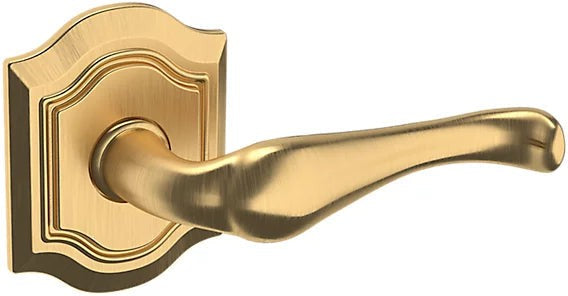 Baldwin Estate 5447V Right Handed Half Dummy Lever with R027 Rosette in Lifetime Satin Brass finish