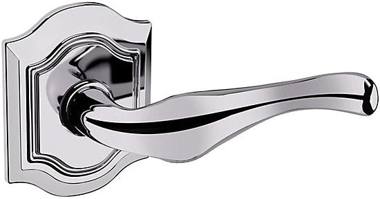 Baldwin Estate 5447V Right Handed Half Dummy Lever with R027 Rosette in Polished Chrome finish