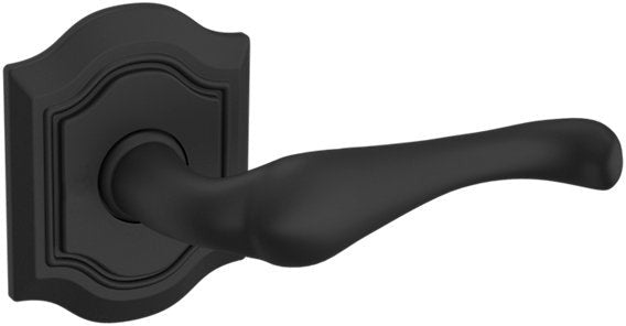 Baldwin Estate 5447V Right Handed Half Dummy Lever with R027 Rosette in Satin Black finish