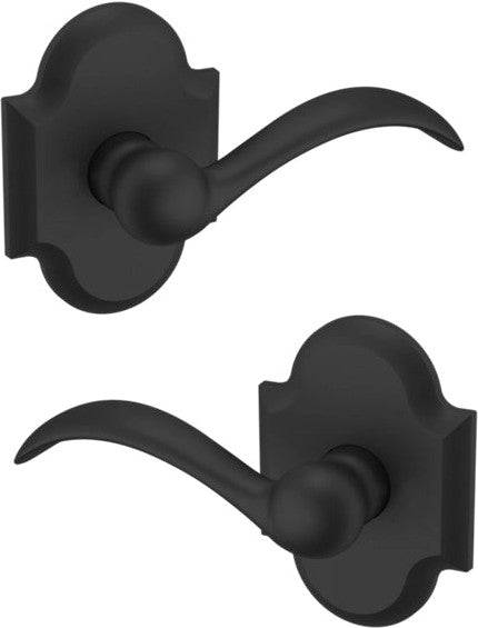 Baldwin Estate 5452V Passage Lever with R030 Rosette in Satin Black finish