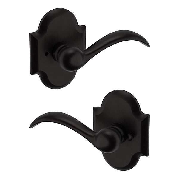 Baldwin Estate 5452V Privacy Lever with R030 Rose in Oil Rubbed Bronze finish