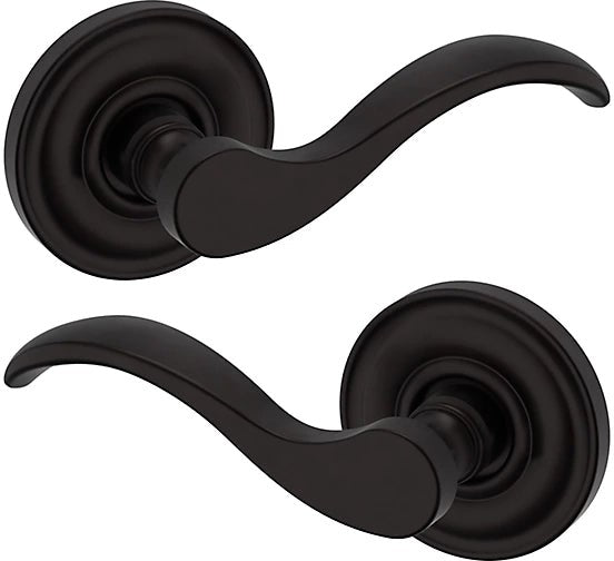 Baldwin Estate 5455V Full Dummy Lever with 5048 Rosette in Oil Rubbed Bronze finish