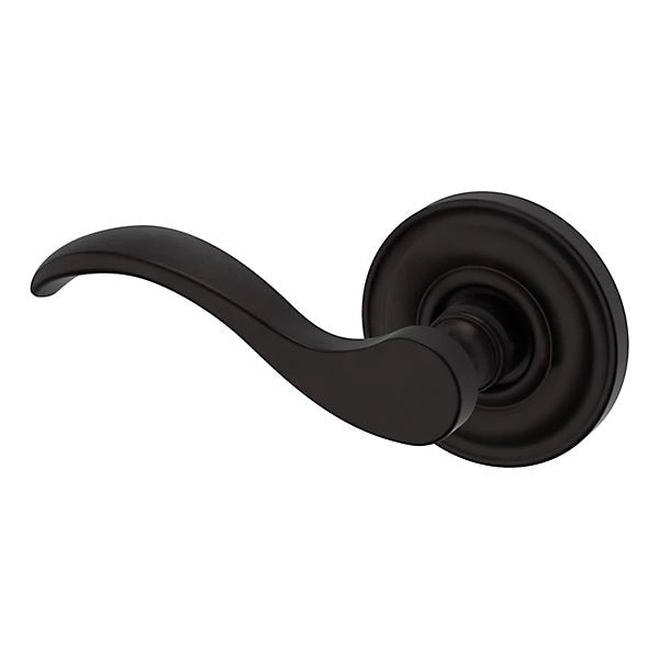 Baldwin Estate 5455V Left Handed Half Dummy Lever with 5048 Rose in Oil Rubbed Bronze finish