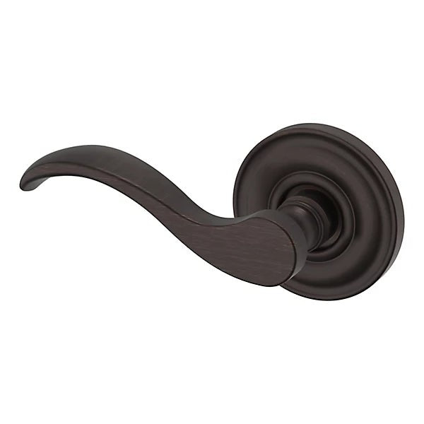 Baldwin Estate 5455V Left Handed Half Dummy Lever with 5048 Rose in Venetian Bronze finish