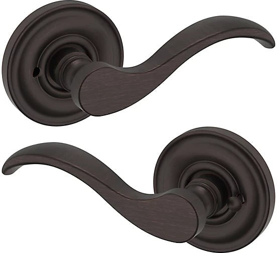 Baldwin Estate 5455V Privacy Lever with 5048 Rosette in Venetian Bronze finish