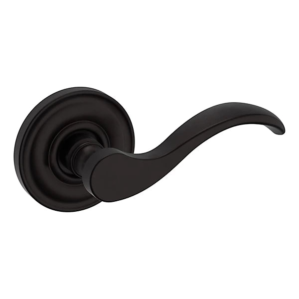 Baldwin Estate 5455V Right Handed Half Dummy Lever with 5048 Rose in Oil Rubbed Bronze finish