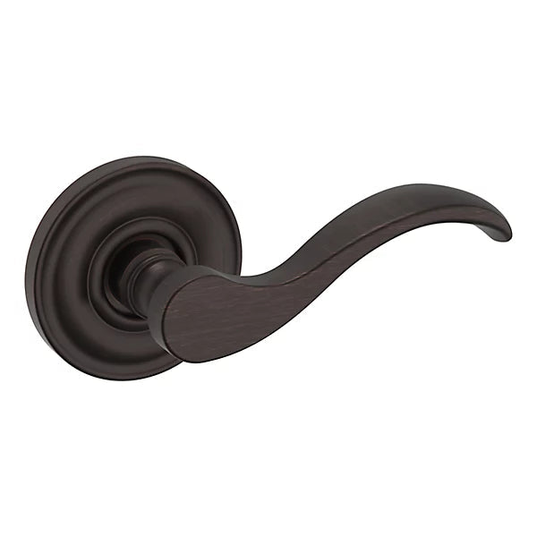 Baldwin Estate 5455V Right Handed Half Dummy Lever with 5048 Rose in Venetian Bronze finish