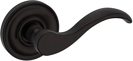 Baldwin Estate 5455V Right Handed Half Dummy Lever with 5048 Rosette in Oil Rubbed Bronze finish