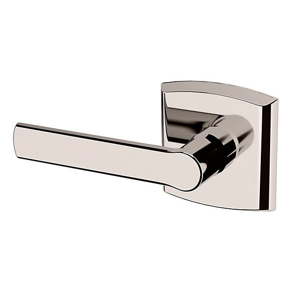 Baldwin Estate 5485V Left Handed Half Dummy Lever with R026 Rose in Lifetime Polished Nickel finish