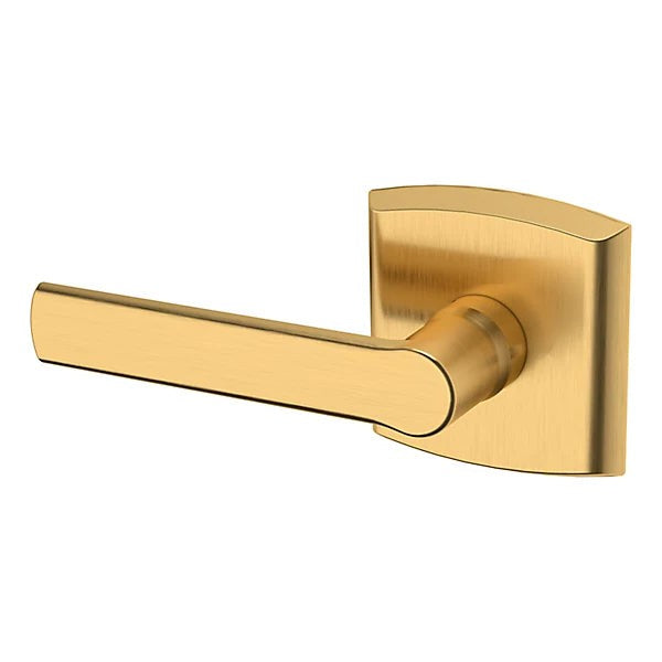 Baldwin Estate 5485V Left Handed Half Dummy Lever with R026 Rose in Lifetime Satin Brass finish