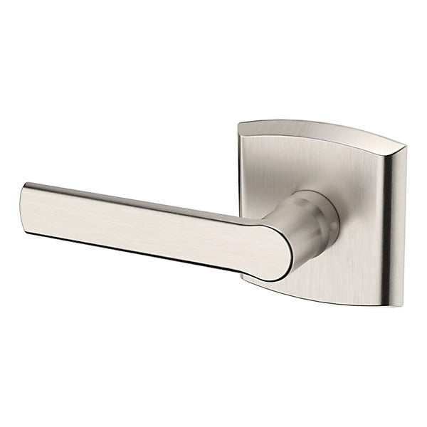 Baldwin Estate 5485V Left Handed Half Dummy Lever with R026 Rose in Lifetime Satin Nickel finish