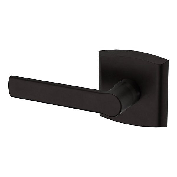 Baldwin Estate 5485V Left Handed Half Dummy Lever with R026 Rose in Oil Rubbed Bronze finish