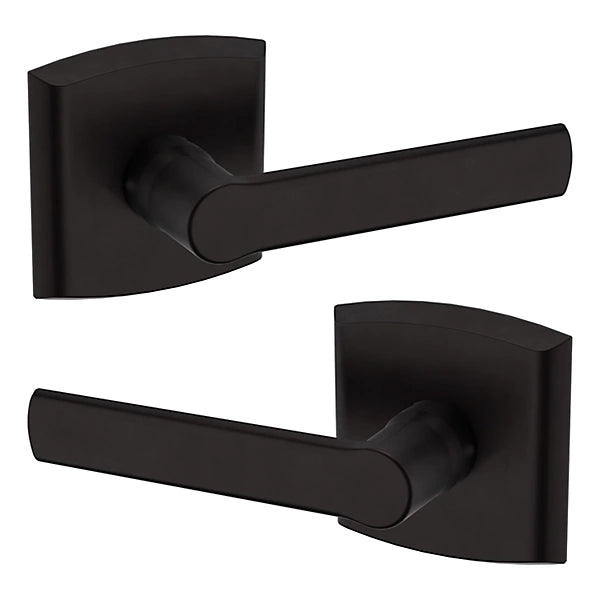 Baldwin Estate 5485V Passage Lever with R026 Rose in Oil Rubbed Bronze finish