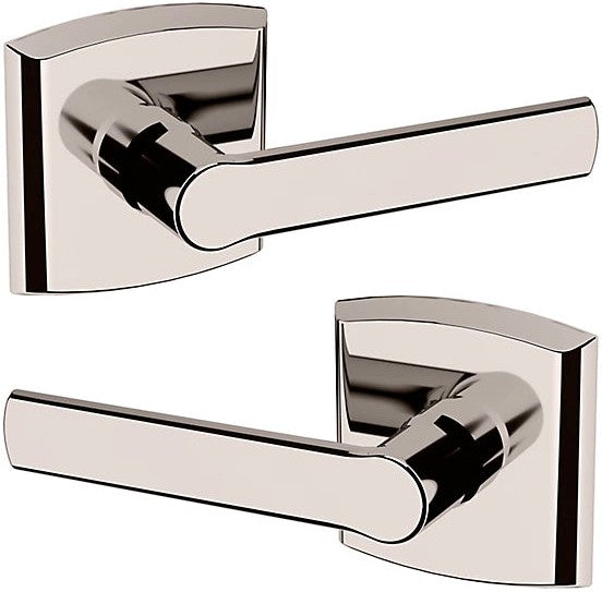 Baldwin Estate 5485V Passage Lever with R026 Rosette in Lifetime Polished Nickel finish