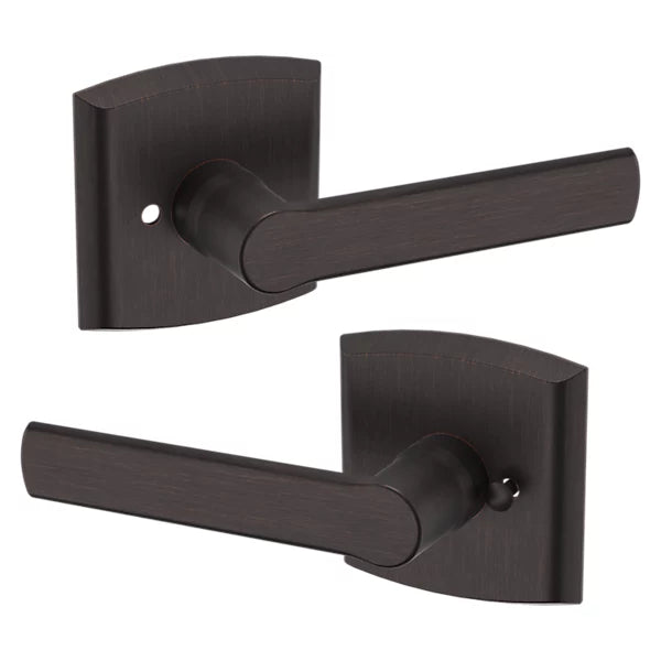 Baldwin Estate 5485V Privacy Lever with R026 Rose in Venetian Bronze finish