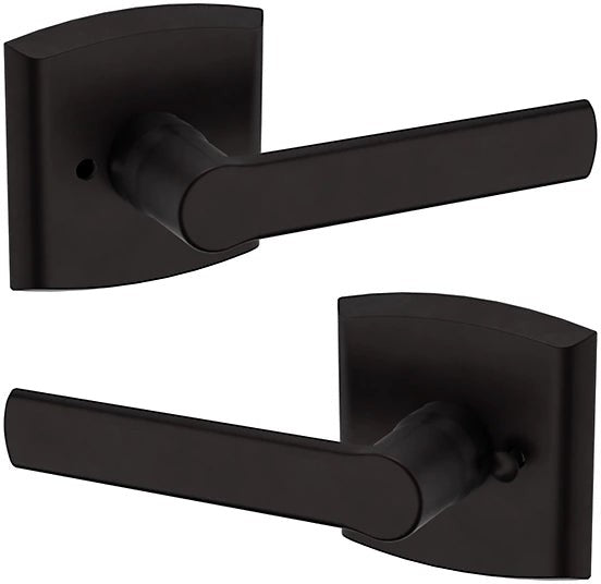 Baldwin Estate 5485V Privacy Lever with R026 Rosette in Oil Rubbed Bronze finish