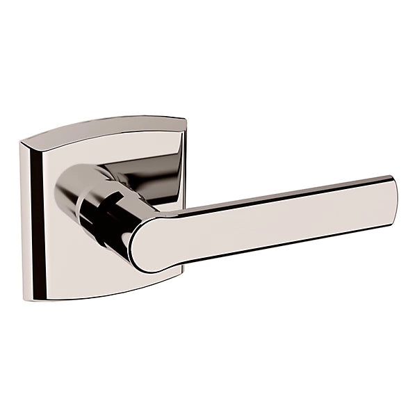 Baldwin Estate 5485V Right Handed Half Dummy Lever with R026 Rose in Lifetime Polished Nickel finish