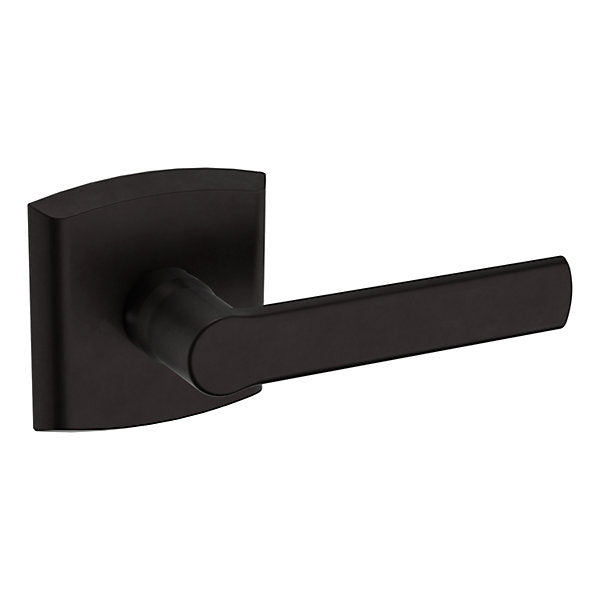 Baldwin Estate 5485V Right Handed Half Dummy Lever with R026 Rose in Oil Rubbed Bronze finish