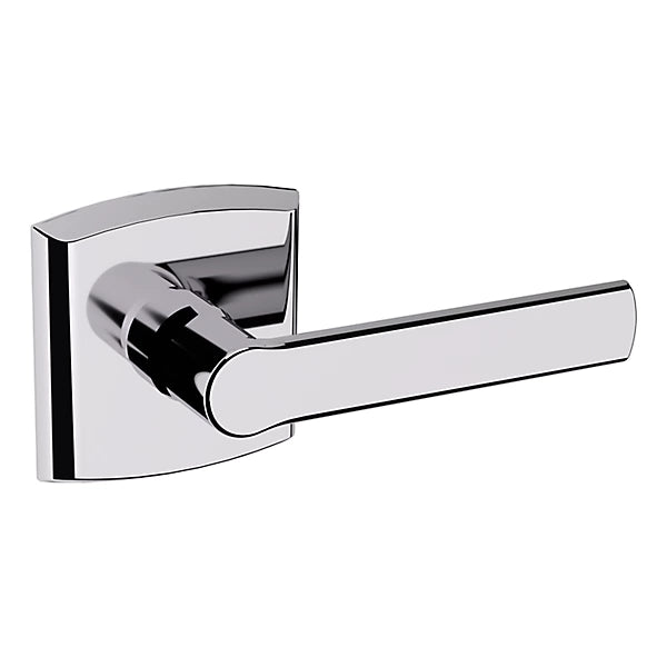 Baldwin Estate 5485V Right Handed Half Dummy Lever with R026 Rose in Polished Chrome finish