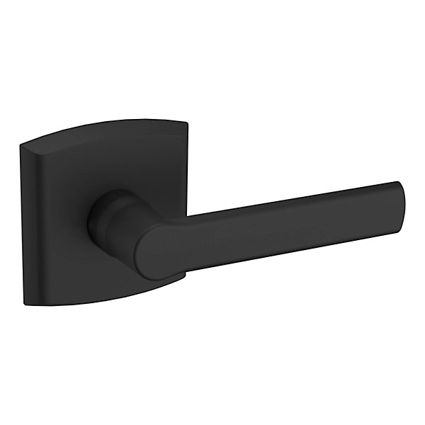 Baldwin Estate 5485V Right Handed Half Dummy Lever with R026 Rose in Satin Black finish