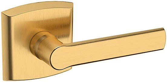 Baldwin Estate 5485V Right Handed Half Dummy Lever with R026 Rosette in Lifetime Satin Brass finish