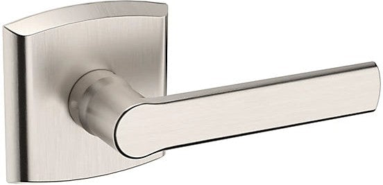 Baldwin Estate 5485V Right Handed Half Dummy Lever with R026 Rosette in Lifetime Satin Nickel finish