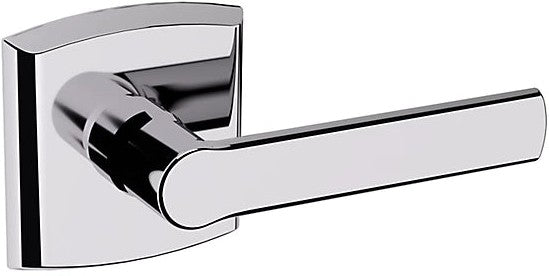 Baldwin Estate 5485V Right Handed Half Dummy Lever with R026 Rosette in Polished Chrome finish